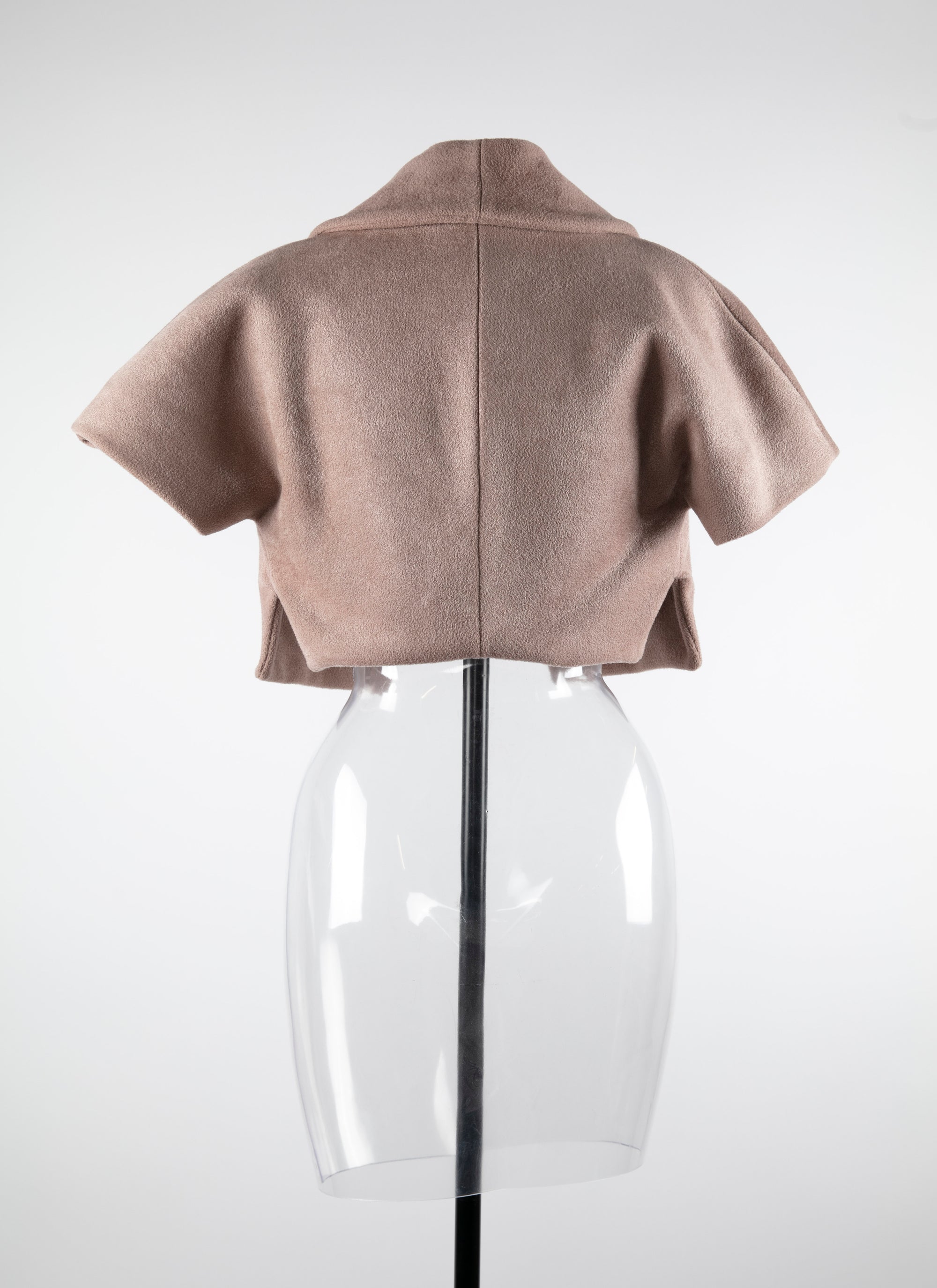 Wool short-sleeved bolero - Flesh