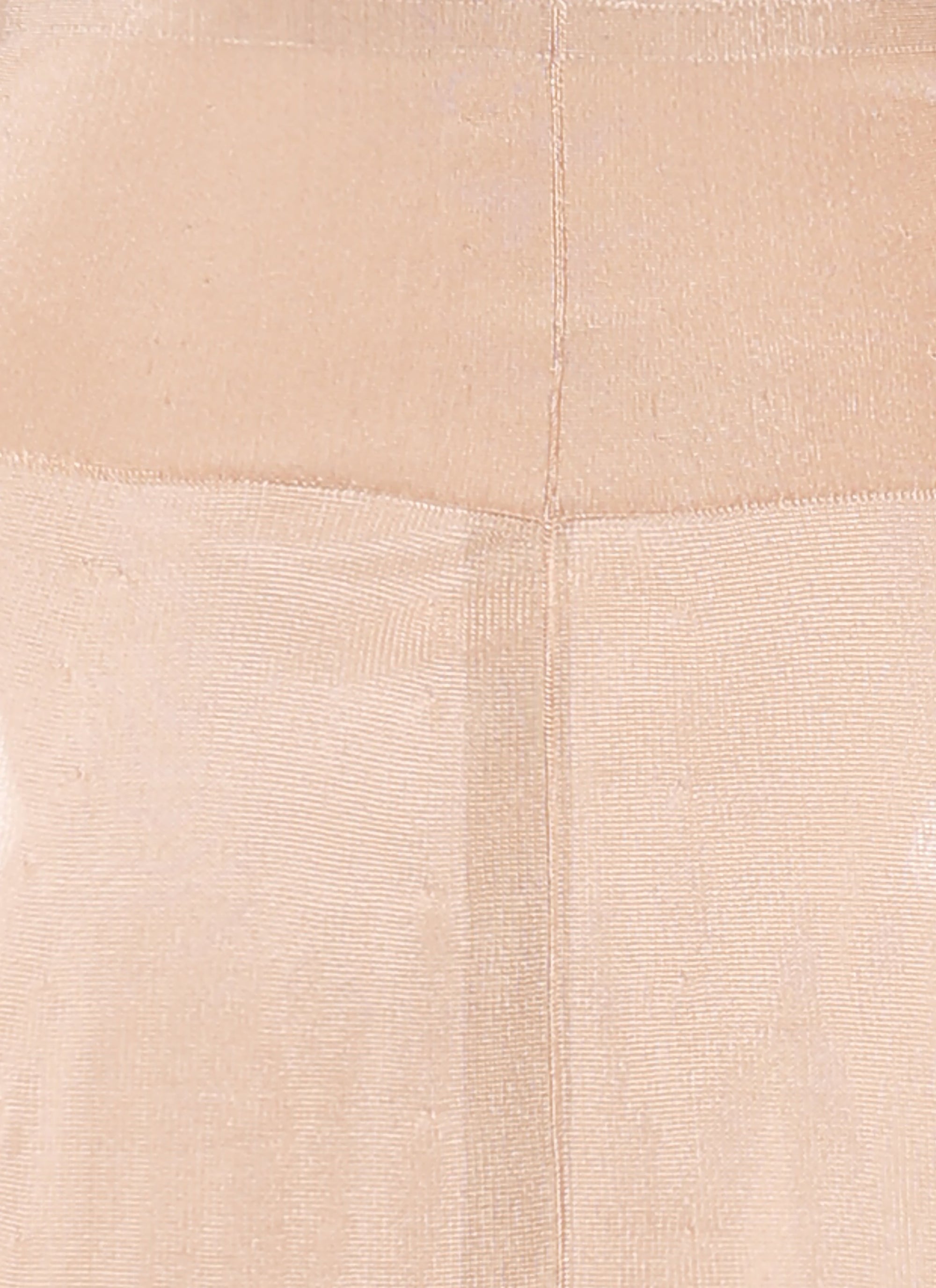 Sheer plain short skirt - Skin