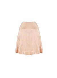 Sheer plain short skirt - Skin