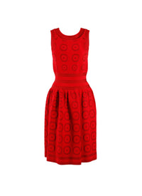 Atomic sleeveless knitted shift dress - Lacquer