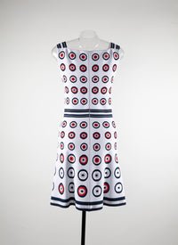 Atomic sleeveless dress - Flesh & Multicolour