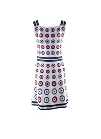 Atomic sleeveless dress - Flesh & Multicolour
