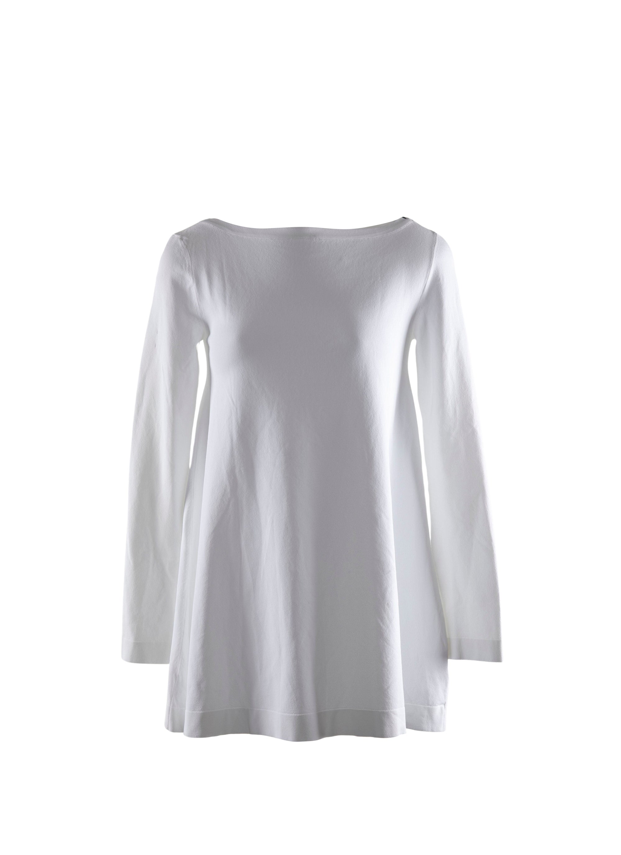 Long sleeve flowing top - Optic White