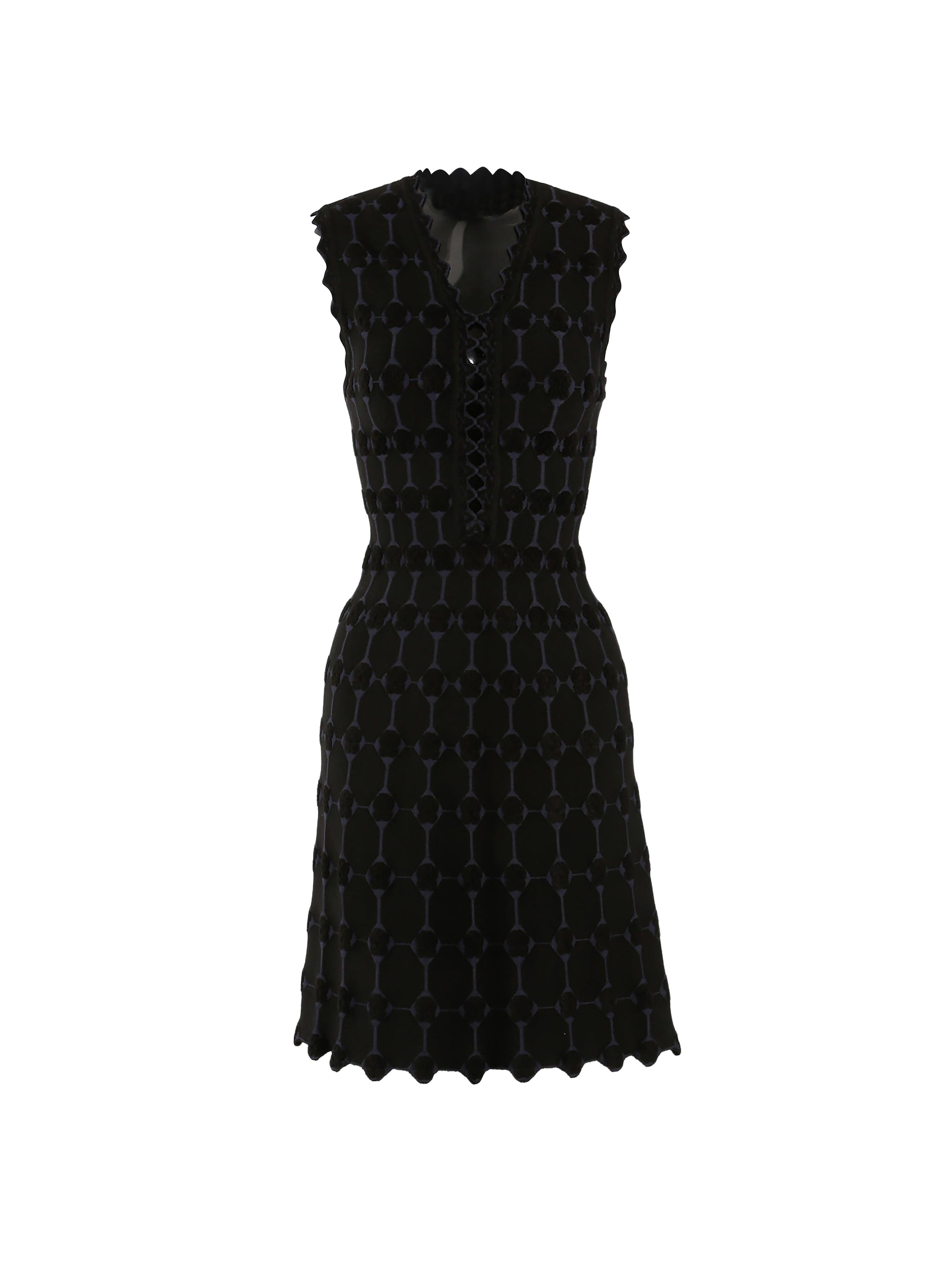 Azulejos sleeveless short dress - Black & Night