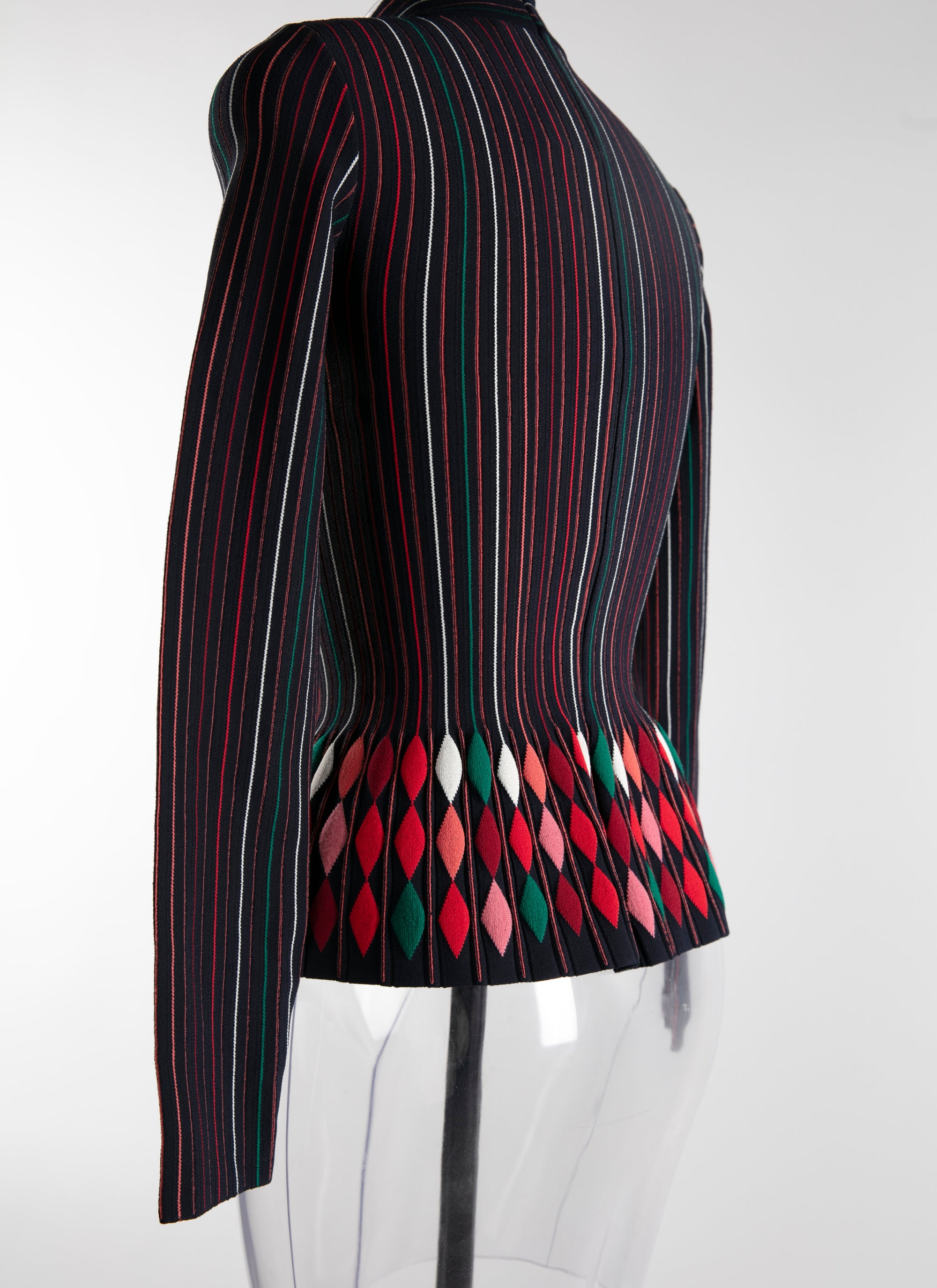 Pull manches longues à motif coloré - Multicolore