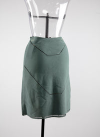 Guarani mesh pencil skirt - Sage