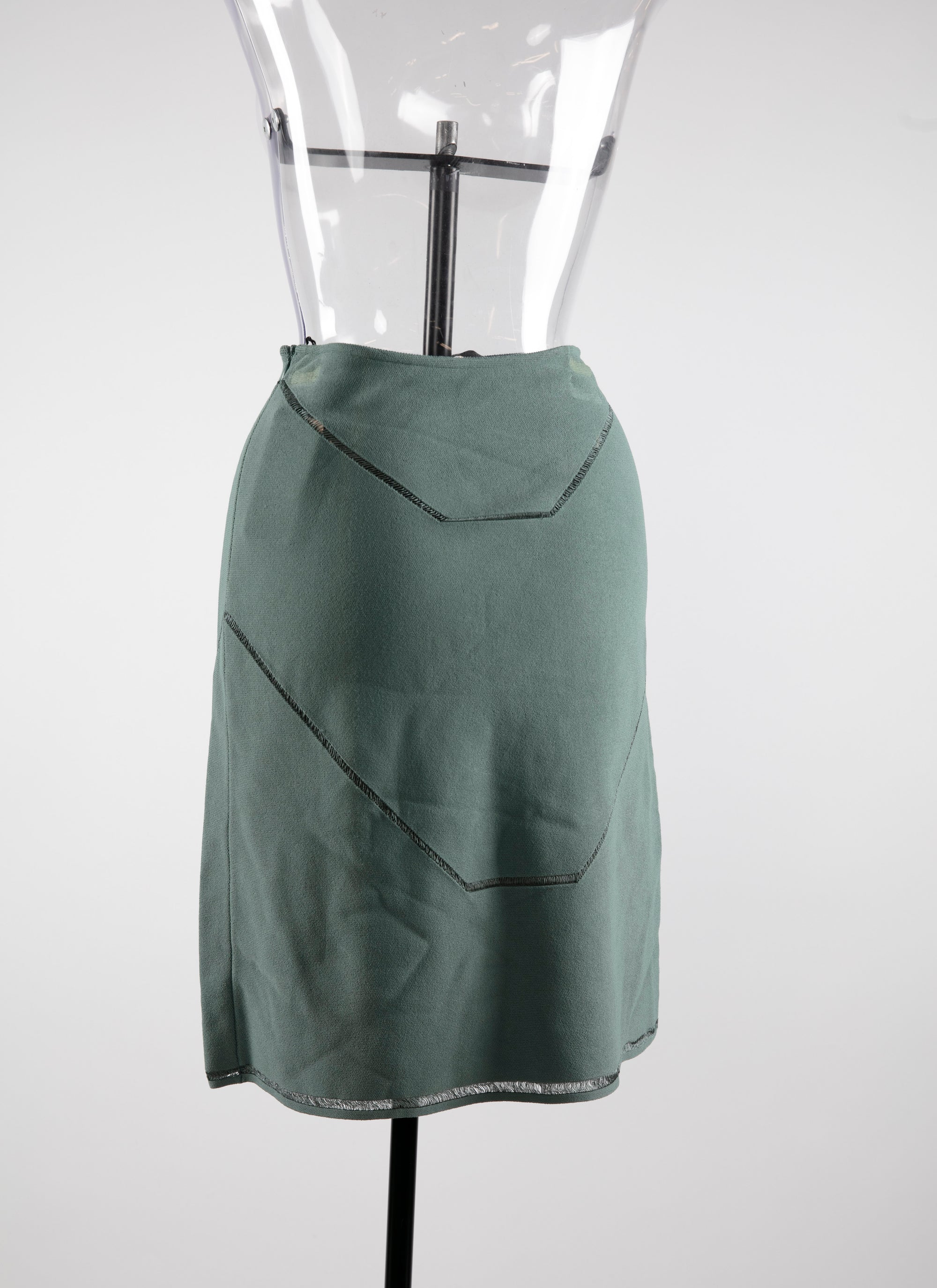 Guarani mesh pencil skirt - Sage