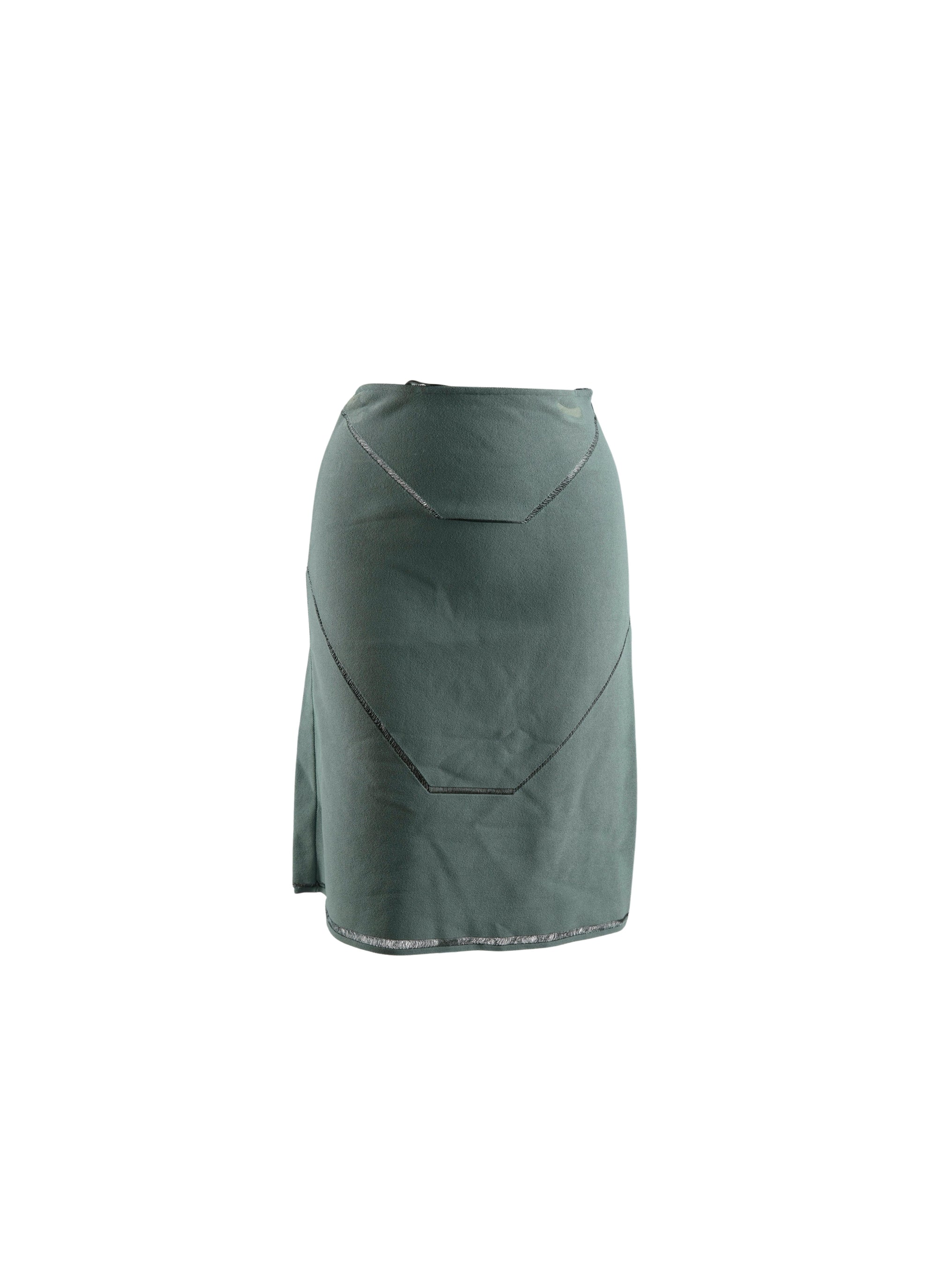 Guarani mesh pencil skirt - Sage