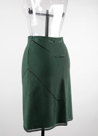 Guarani mesh pencil skirt - Fir