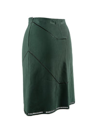 Guarani Straight Knitted Skirt - Fir Tree
