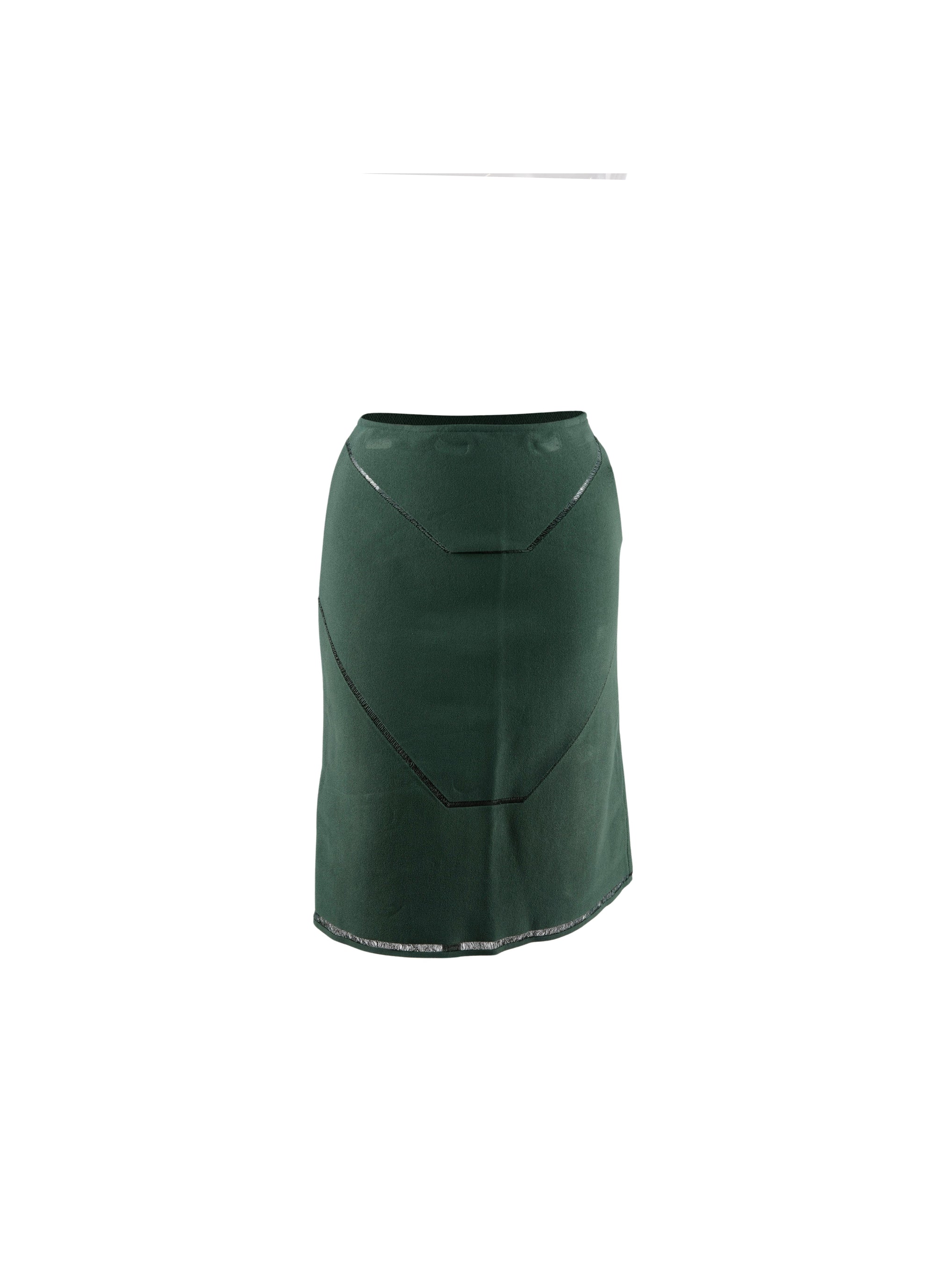Guarani mesh pencil skirt - Fir