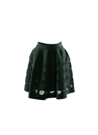 Short skater skirt with lace details - Fir