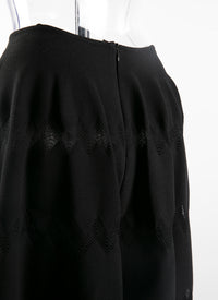 Short skirt with sheer details - Black intense