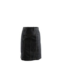 Short skirt with contrast stitching - Night