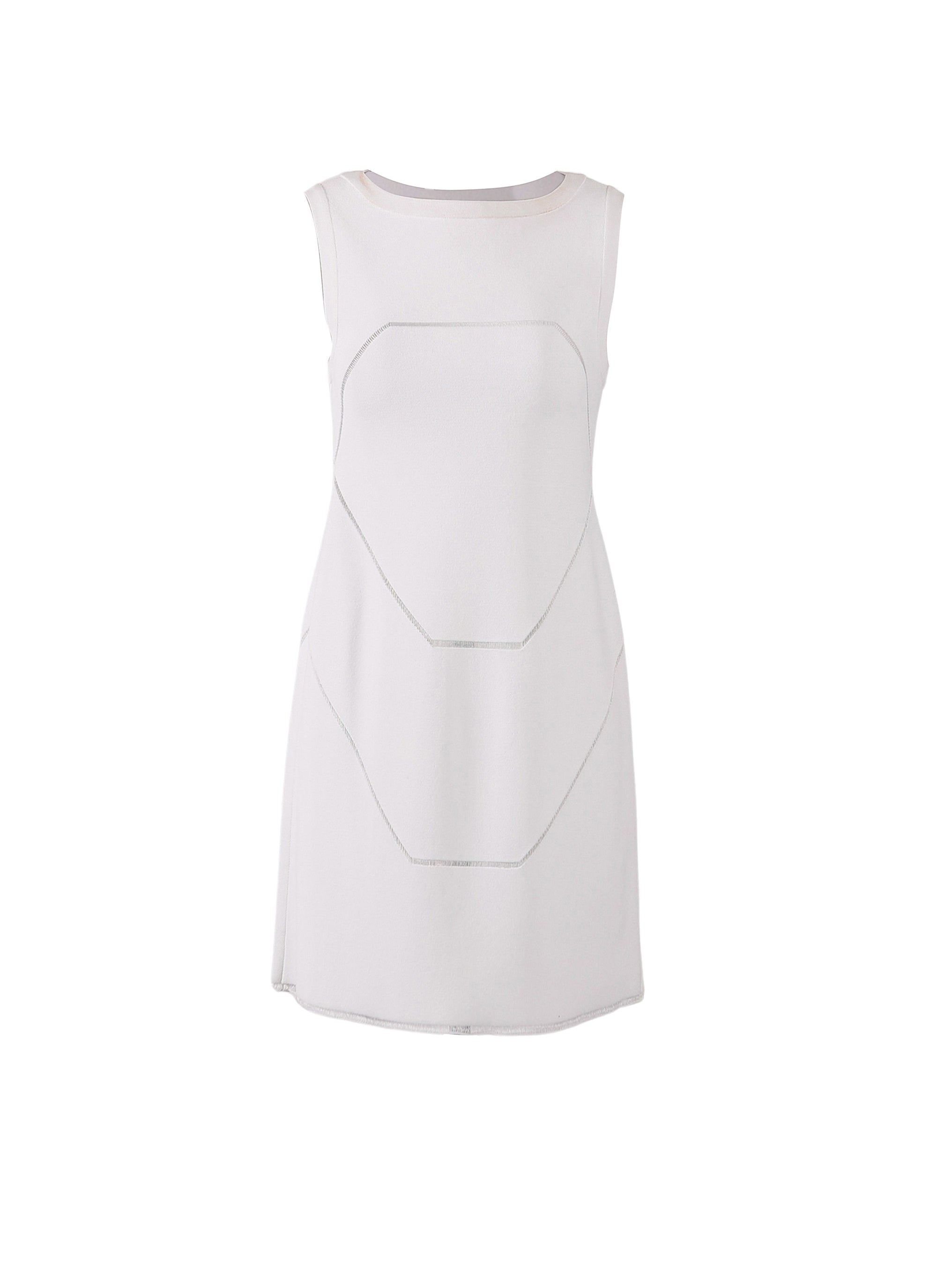 Robe sans manches Guarani en maille - Blanc Optique