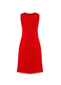Guarani sleeveless knitted dress - Lacquer