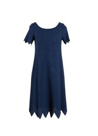 Robe à manches courtes Jamaica en maille - Marine