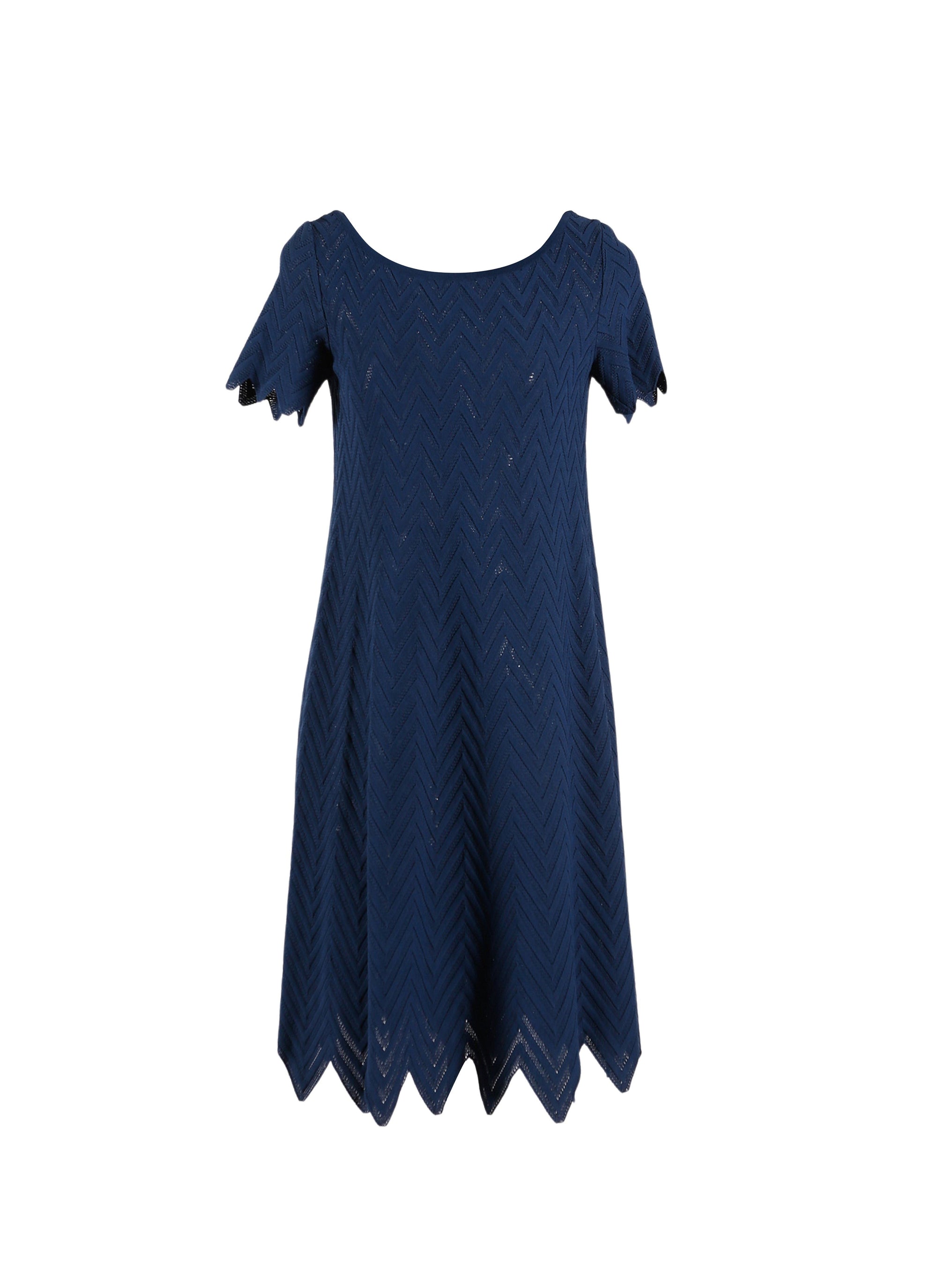 Robe à manches courtes Jamaica en maille - Marine