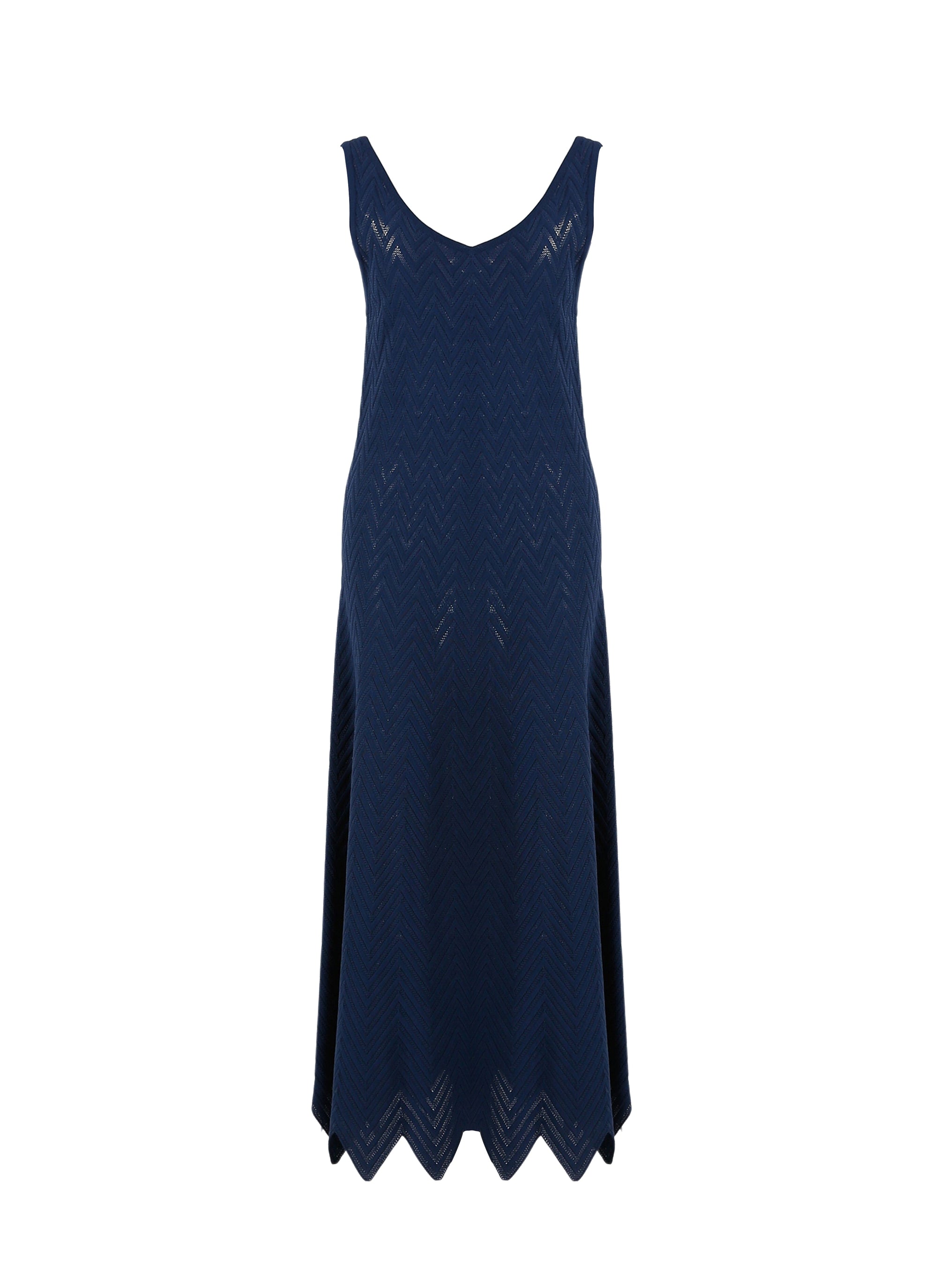 Jamaica sleeveless knitted dress - Navy
