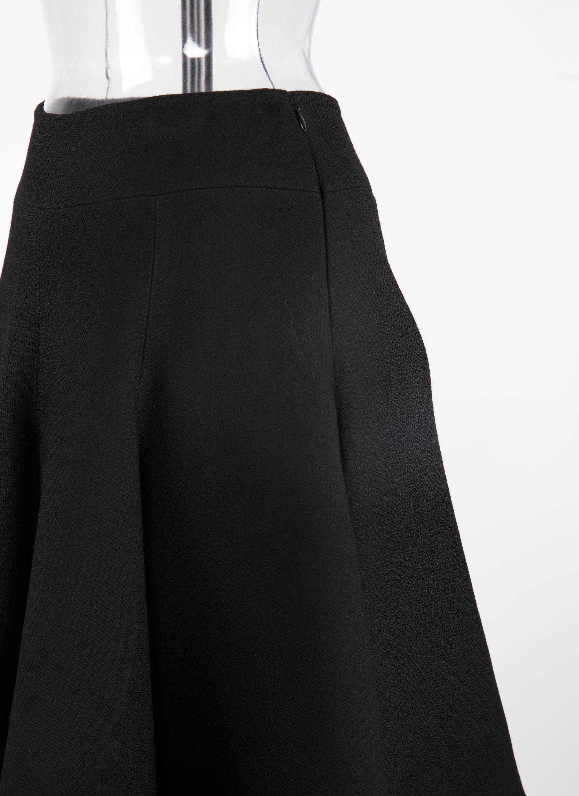 Jupe patineuse unie - Noir