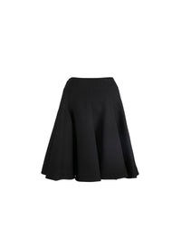 Jupe patineuse unie - Noir