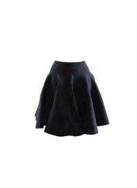 Jupe courte patineuse unie - Nuit