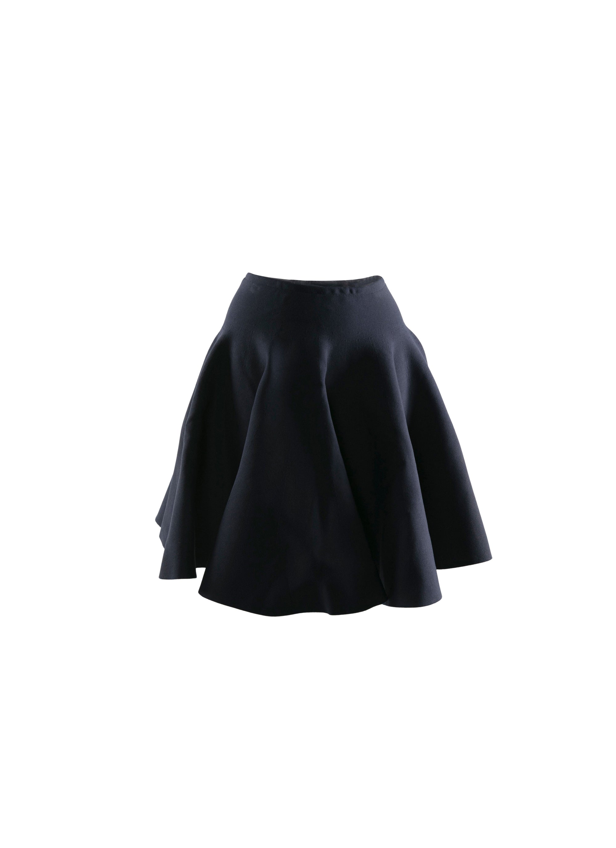 Jupe courte patineuse unie - Nuit