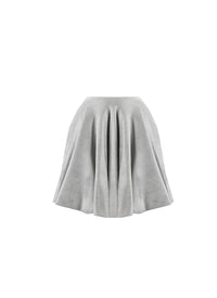 Velvet short skirt - Blue Grey