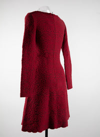 Robe courte à manches longues en laine - Multico372