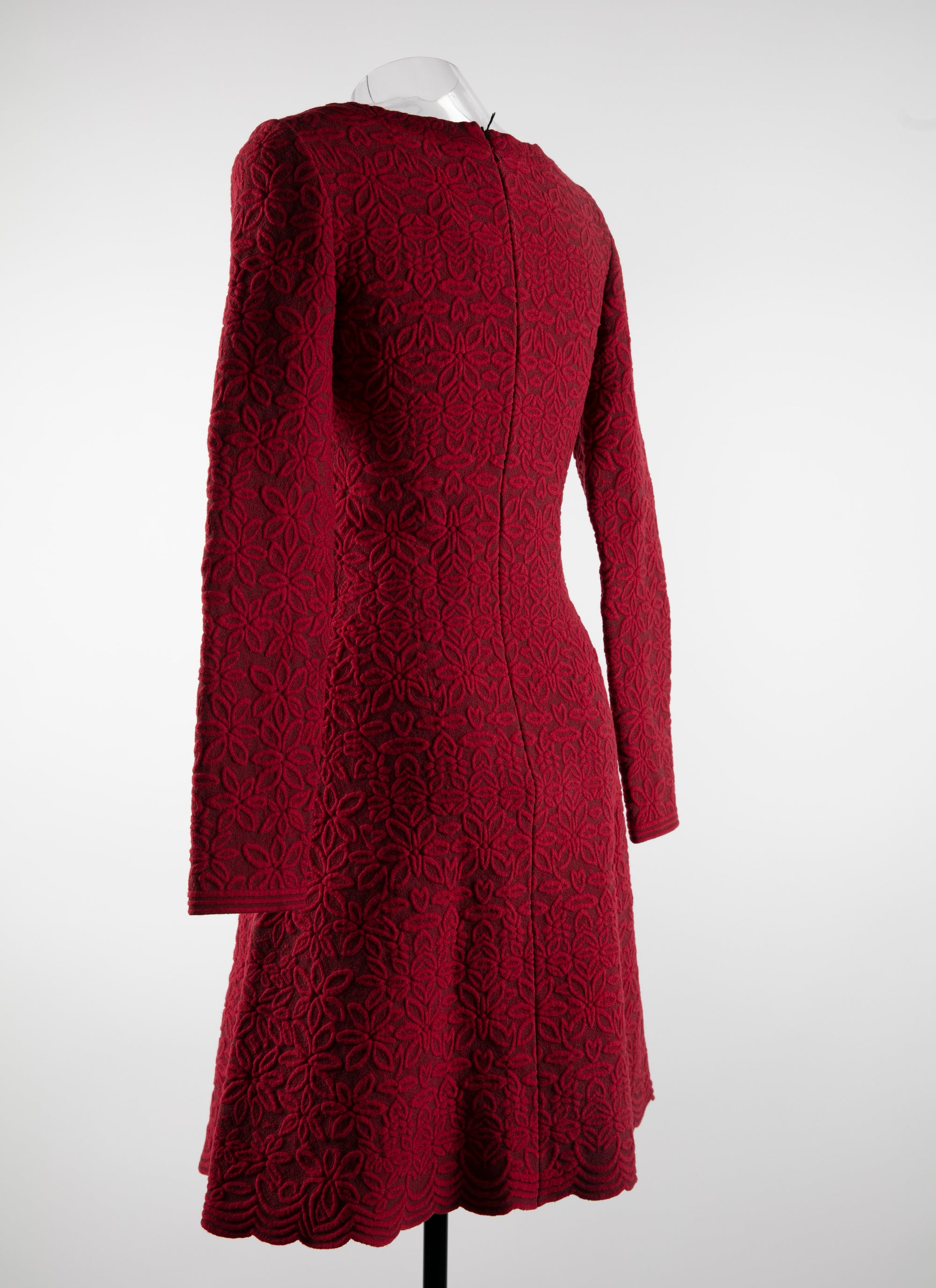 Robe courte à manches longues en laine - Multico372