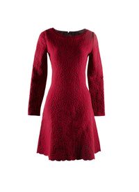 Robe courte à manches longues en laine - Multico372