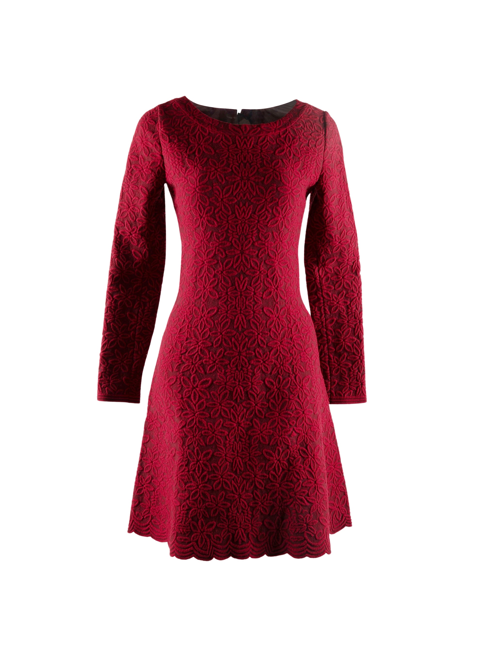 Robe courte à manches longues en laine - Multico372