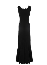 Sleeveless maxi dress Lotus - Black