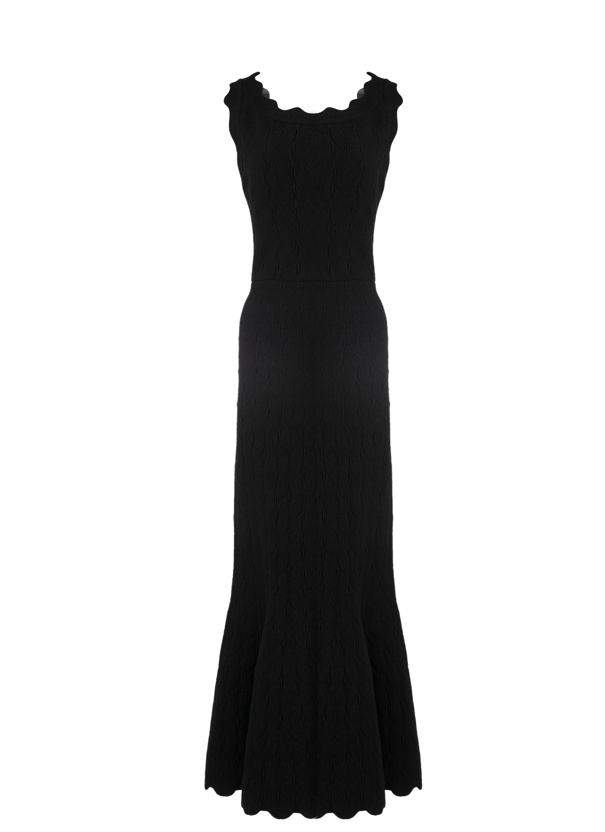 Sleeveless maxi dress Lotus - Black