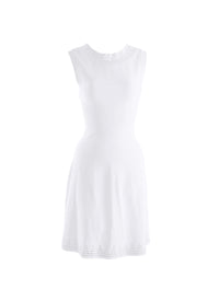Sleeveless dress - White