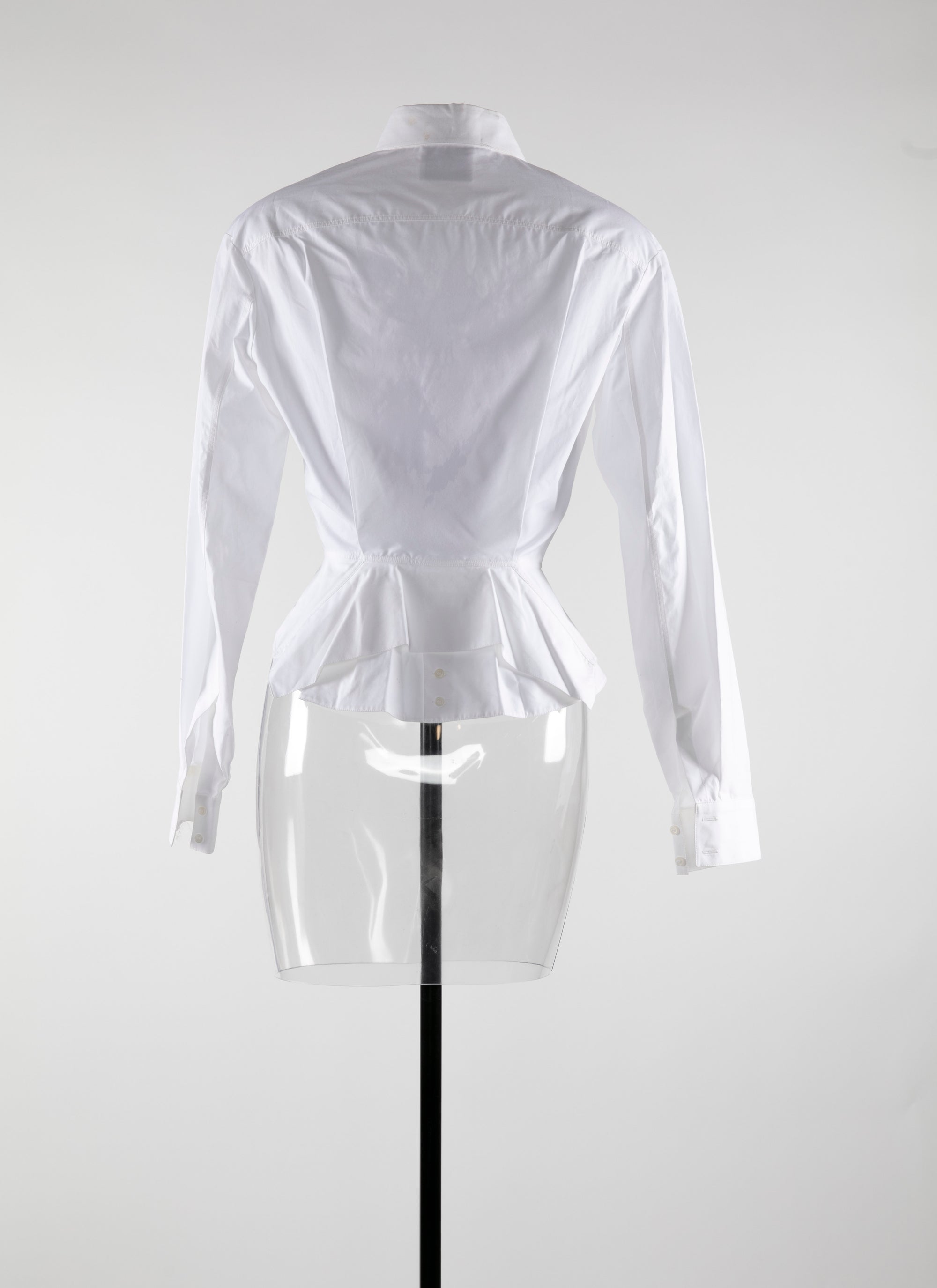 Classic basque long sleeve shirt - White