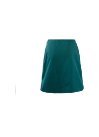 Fully embroidered short skirt - Sage
