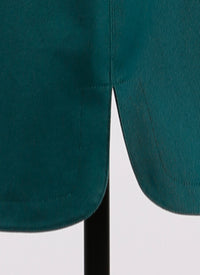 Fully embroidered short skirt - Sage