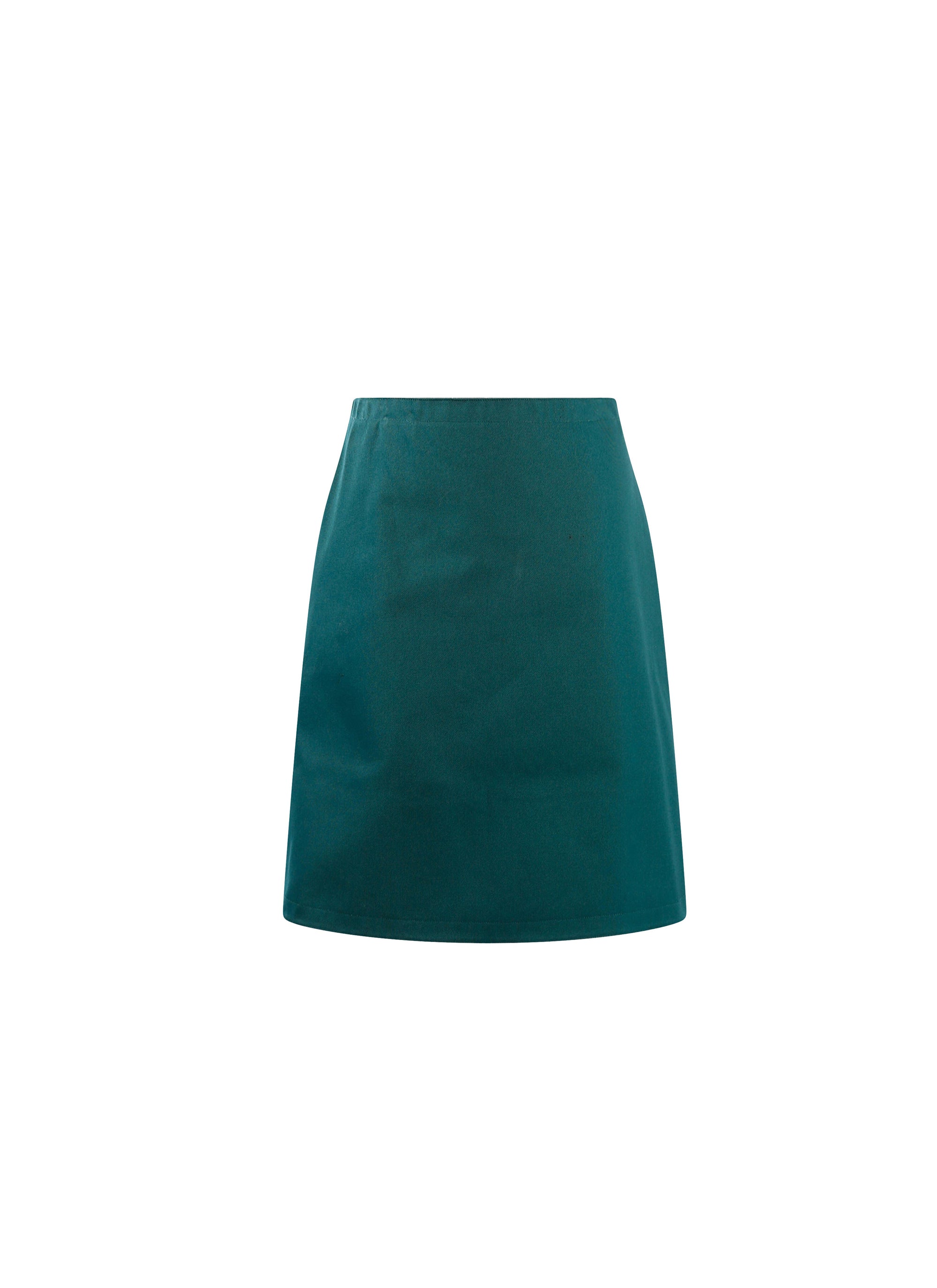 Fully embroidered short skirt - Sage