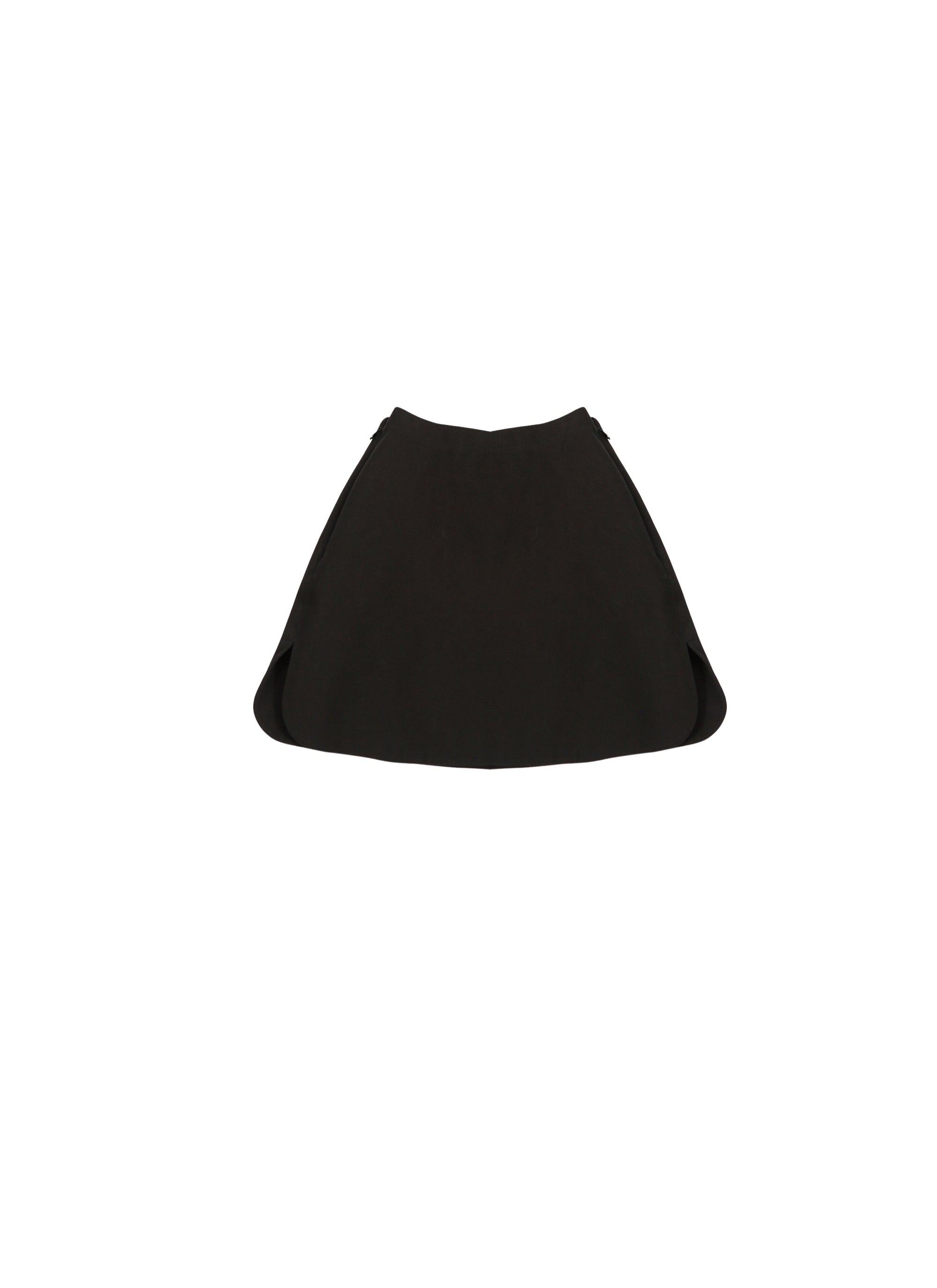 Canvas mini skirt - Black intense