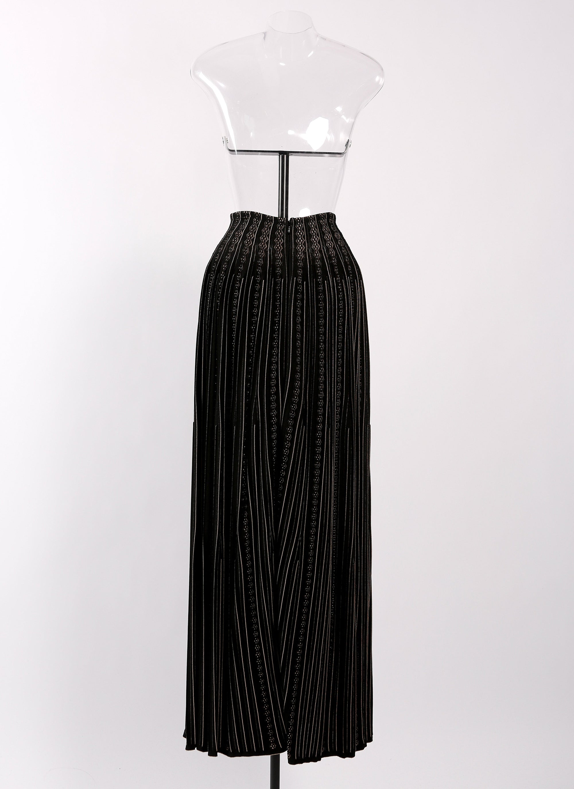 Jupe Mistral en maille - Noir & Beige