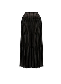 Jupe Mistral en maille - Noir & Beige