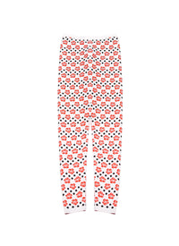 Orchid mini legging - White & Red