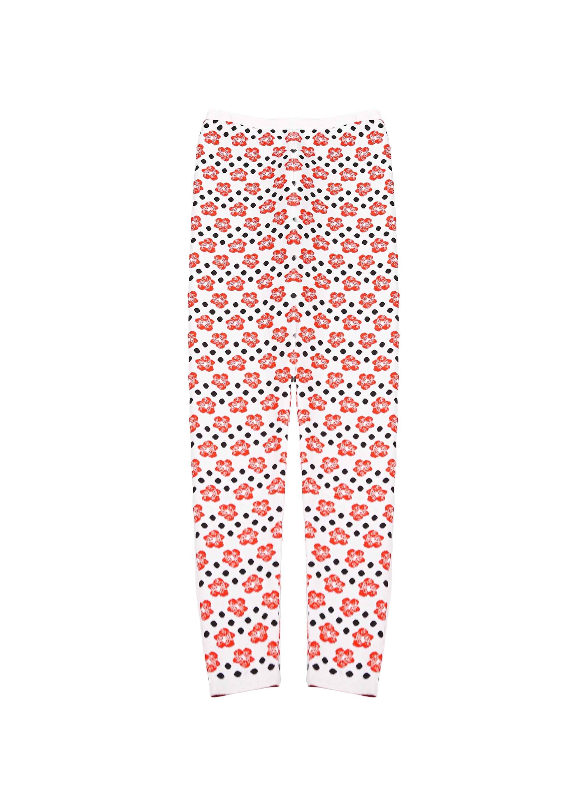 Orchid mini legging - White & Red