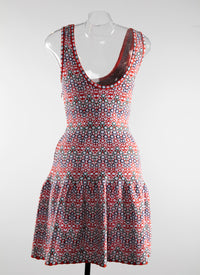 Printed strapless dress - Multicolour