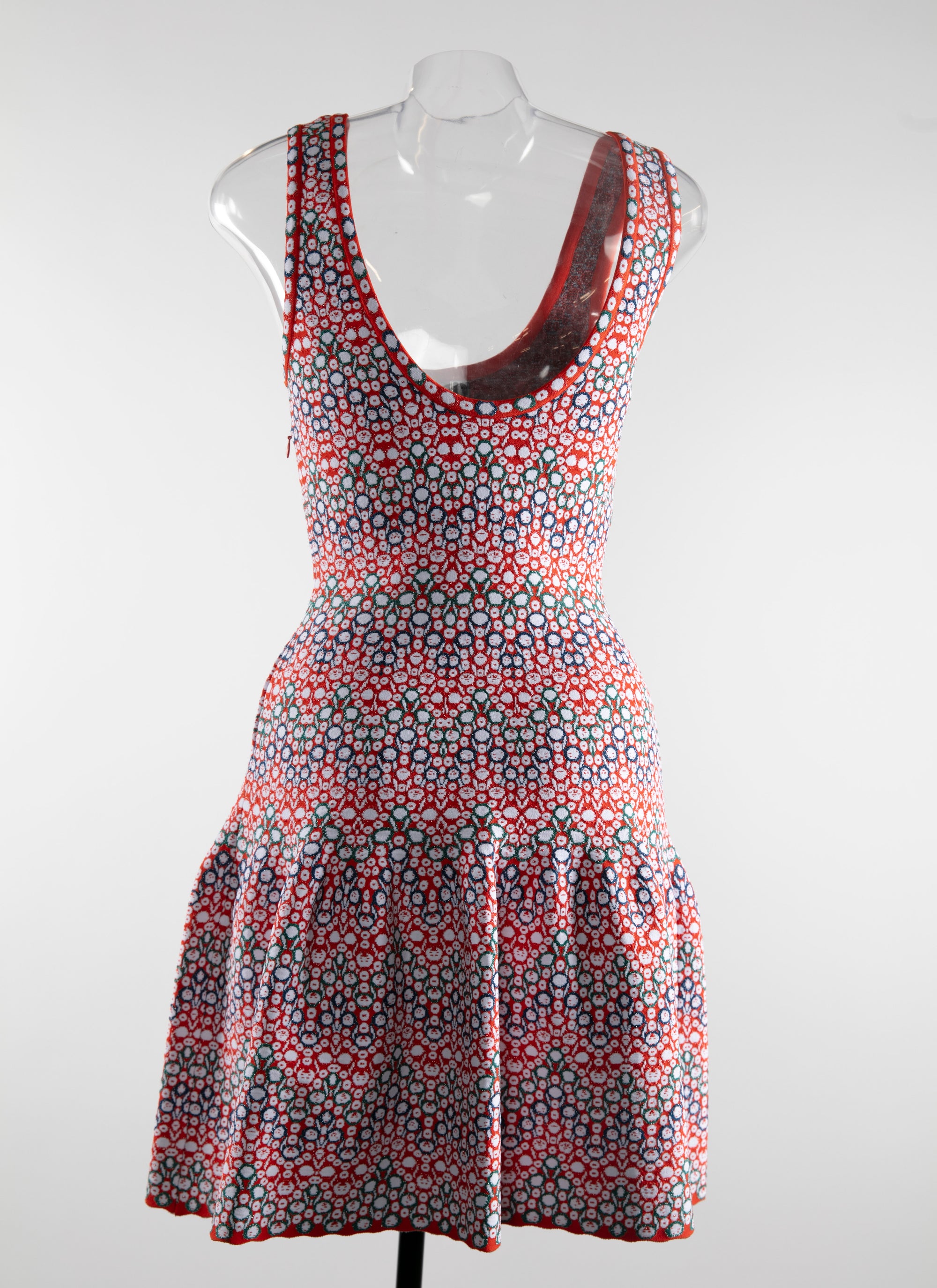 Printed strapless dress - Multicolour