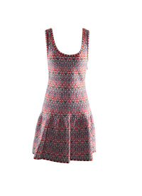 Printed strapless dress - Multicolour