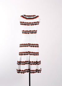 Robe sans manches Farandole en maille - Multicolore