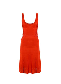 Bolchoi sleeveless knitted dress - Blood Orange