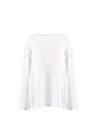 Pull à manches longues en maille - Blanc Albâtre